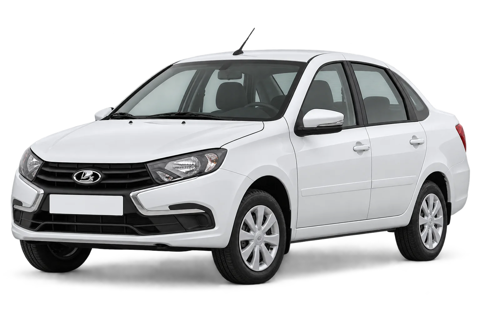 LADA Granta, белый автомобиль